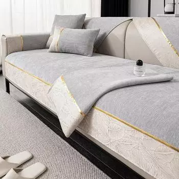 Подушка для дивана из шенилла, всесезонная, универсальная, новая, кожаная, чехол для дивана, нескользящая, тканевая, подушка для полотенца 70x70cm 1pcs