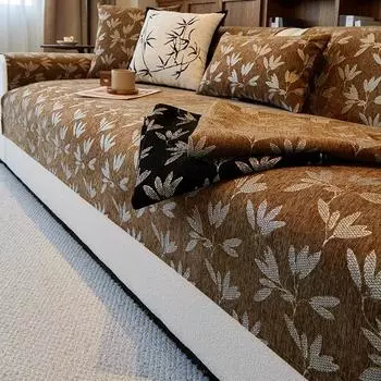 Подушка для дивана из шенилла, всесезонная, универсальная, новая, нескользящая, прямая, подушка, кожаный чехол для дивана, тканевая подушка для сиденья 70x70