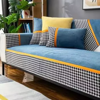 Подушка для дивана из шенилла, всесезонная, универсальная, сетка для сиденья «Тысяча птиц», простая и современная, нескользящая, все включено и 70x70