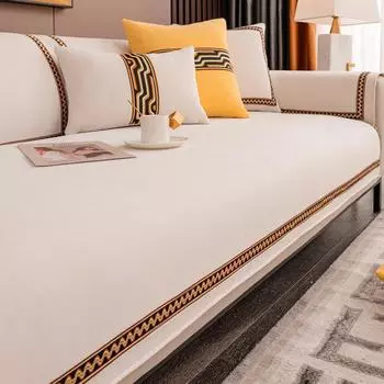 Подушка для дивана из синели, чехол для дивана в скандинавском стиле, новый четырехсезонный универсальный нескользящий чехол для подушки сиденья, ткань, полотенце, подушка сиденья 70*70cm