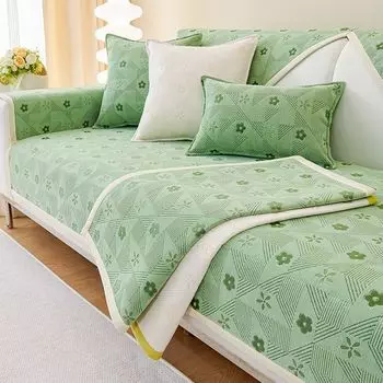 Подушка для дивана из синели, четырехсезонная универсальная подушка для сиденья, чехол для дивана, новая простая современная ткань, утолщенная подушка для сиденья 70*70cm