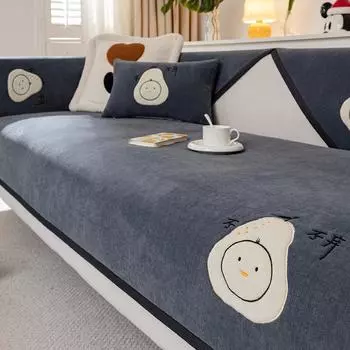 Подушка для дивана из синели для гостиной, нескользящий коврик для дивана, коврик для полотенец, чехол для дивана, угловой диван, одеяло, подушка для сиденья, защитные чехлы для дома 70x70cm 1pcs