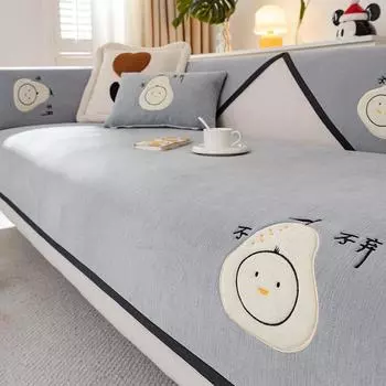 Подушка для дивана из синели для гостиной, нескользящий коврик для дивана, коврик для полотенец, чехол для дивана, угловой диван, одеяло, подушка для сиденья, защитные чехлы для дома 70x70cm 1pcs