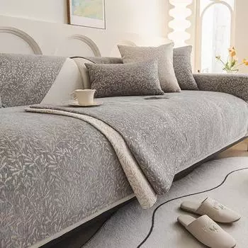 Подушка для дивана из синели, доступный роскошный стиль, нескользящая подушка с улучшенным чувством, защита от кошачьих лап, чехол для дивана, тканевый чехол 70*70cm