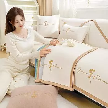 Подушка для дивана из синели Four Seasons общего назначения, новая легкая роскошная нескользящая подушка для дивана Senior Sense 70*70