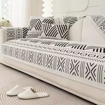 Подушка для дивана из синели Four Seasons, универсальный чехол для полотенец на спинку, тканевый кожаный диван, специальная подушка, нескользящий чехол для дивана с прямым рядом 70*70