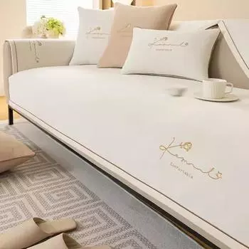 Подушка для дивана из синели Four Seasons, универсальный чехол для полотенец на спинку, нескользящий простой чехол для дивана, универсальная высококачественная подушка 70*70