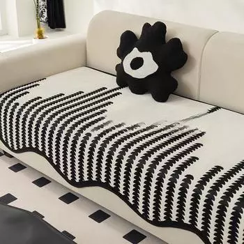 Подушка для дивана из синели Four Seasons Универсальная нескользящая диванная подушка в скандинавском стиле Художественная свежесть 90*70