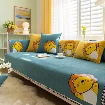 Подушка для дивана из синели Four Seasons Универсальная нескользящая высококачественная подушка в скандинавском стиле Простая современная версия 70*70cm