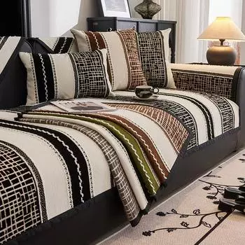 Подушка для дивана из синели Four Seasons, универсальный защитный чехол для дивана, полотенце, противоскользящая подушка для дивана, ковер для декора гостиной 70x70