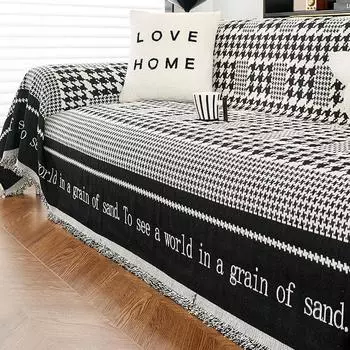 Подушка для дивана из синели, легкая роскошная высококачественная универсальная нескользящая подушка для дивана на четыре сезона, осенне-зимний чехол, полотенце 180*130cm