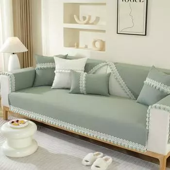 Подушка для дивана из синели, меховой шарик, подушка для сиденья дивана, современная простая нескользящая подушка для дивана, полотенце на спинку, чехол для дивана, полотенце 70*70cm