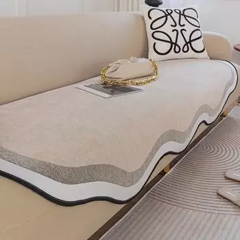 Подушка для дивана из синели неправильной формы на все времена года, универсальная нескользящая подушка специальной формы, простая высококачественная подушка для чехла на диван 70*70cm