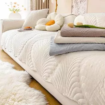 Подушка для дивана из синели, нескользящая подушка Four Seasons, кремовый чехол для дивана с ветром, новый чехол на спинку, тканевое полотенце. 70*70cm