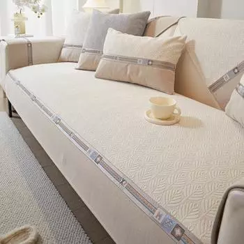 Подушка для дивана из синели, Нескользящая, против царапин, универсальный чехол для дивана на четыре сезона, чехол для дивана для гостиной, ткань, спинка, полотенце, чехол для дивана 70*70cm