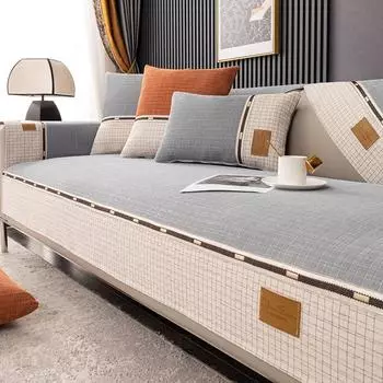 Подушка для дивана из синели, нескользящая лента, простой чехол для дивана, простой чехол для дивана, полотенце High Sense, универсальный чехол для дивана на четыре сезона 70*70cm