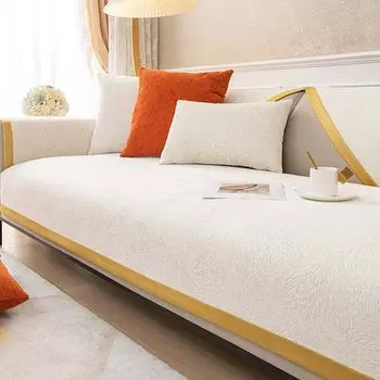 Подушка для дивана из синели, нескользящая, универсальная, простая, современная, на все времена года, подушки для сиденья дивана, корейская утолщенная универсальная 70*70cm