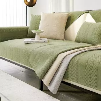 Подушка для дивана из синели, новая универсальная противоскользящая подушка Four Seasons, простой современный кожаный чехол для дивана 70x70cm