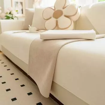 Подушка для дивана из синели, новая высококачественная подушка, простая современная нескользящая ткань для дивана, полотенце на спине 70*70cm