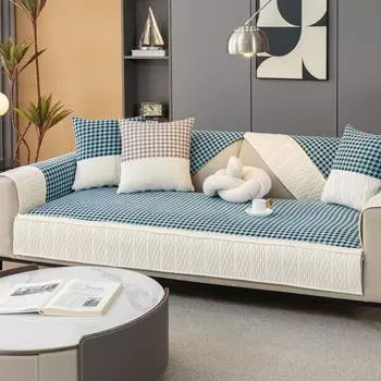 Подушка для дивана из синели, подушка против царапин, универсальный серый противоскользящий чехол Four Seasons, тканевый чехол 70*70cm