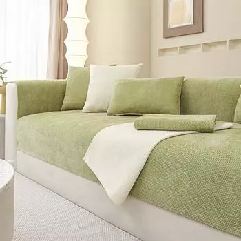 Подушка для дивана из синели, простая универсальная пылезащитная подушка для четырех сезонов, нескользящий чехол для подушки с кошачьими царапинами, тканевый чехол для дивана 70*70cm