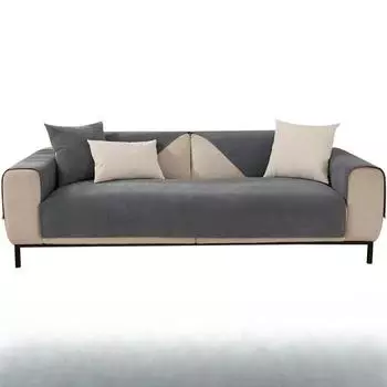 Подушка для дивана из синели, простой современный однотонный чехол для дивана, универсальные нескользящие подушки на четыре сезона, ткань с полным покрытием 70*70