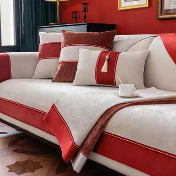 Подушка для дивана из синели, роскошные Нескользящие диваны для гостиной, чехол для дивана, универсальные защитные чехлы для дивана, чехлы для домашнего декора 70x70