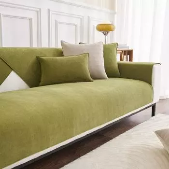 Подушка для дивана из синели с рисунком «елочка», универсальный нескользящий чехол на четыре сезона, тканевый кожаный чехол для дивана, подушка, спинка 70X70