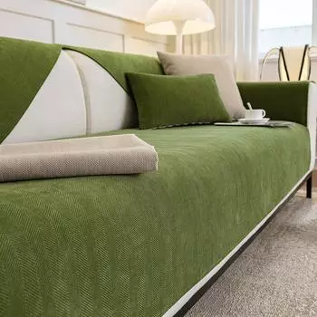 Подушка для дивана из синели с рисунком «елочка», скандинавская минималистичная подушка для дивана, всесезонная универсальная противоскользящая подушка для сиденья, современный модный чехол 70*70