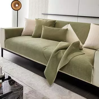 Подушка для дивана из синели с узором «елочка», весна и лето, «Четыре сезона», универсальный нескользящий чехол из ткани, кожаный чехол для дивана, подушка, спинка 70cm*70cm