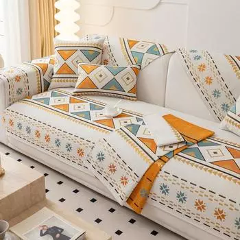 Подушка для дивана из синели с защитой от царапин, универсальная подушка для четырех сезонов, чехол для дивана, ткань для чехла на подушку сиденья 70*70cm