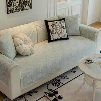 Подушка для дивана из синели, современная легкая роскошная универсальная подушка с защитой от царапин, четыре сезона, простая кожаная подушка высокой плотности, чехол для дивана, полотенце 70*70cm