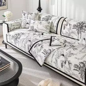 Подушка для дивана из синели, современный простой универсальный чехол для дивана «все включено», «четыре сезона», нескользящий, универсальный, универсальный. 70*70cm