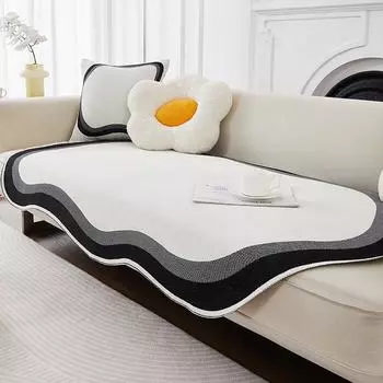 Подушка для дивана из синели специальной формы, универсальная подушка для сидения на все времена года, новый противоскользящий чехол для дивана, ткань необычной формы 70*70cm