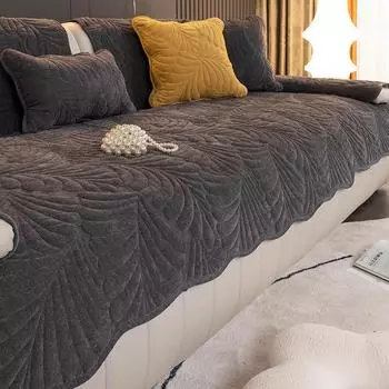 Подушка для дивана из синели, ткань для четырех сезонов, нескользящая, простая, современная, с прямым рядом, кожаный чехол для дивана, ткань, спинка, полотенце 70*70cm