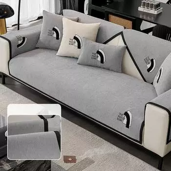 Подушка для дивана из синели, универсальна круглый год, простой и современный чехол для дивана, спинка с полным комплектом VIP, нескользящая подушка сиденья 70*70