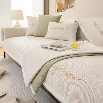 Подушка для дивана из синели, универсальная нескользящая подушка на четыре сезона, минималистичная, современная мода, кожаный чехол для дивана, чехол для подушки, полотенце 70*70cm