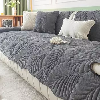 Подушка для дивана из синели, универсальная простая современная нескользящая подушка на четыре сезона, новая ткань для дивана с банановым листом, полотенце 70*70cm