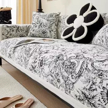 Подушка для дивана из синели, универсальная нескользящая подушка для четырех сезонов, новый чехол для дивана во французском стиле в стиле ретро, тканевая подушка, светлая роскошь 70*70cm