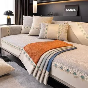 Подушка для дивана из синели, универсальная подушка для спины на четыре сезона, ткань, простая подушка для сиденья, универсальная подушка, комбинированный диван 70*70