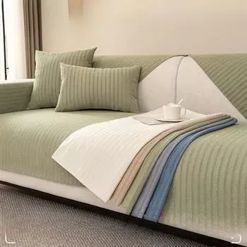 Подушка для дивана из синели, универсальная нескользящая подушка на четыре сезона, кремовый стиль, чехол для дивана, новый чехол на спинку, тканевое полотенце 70*70cm