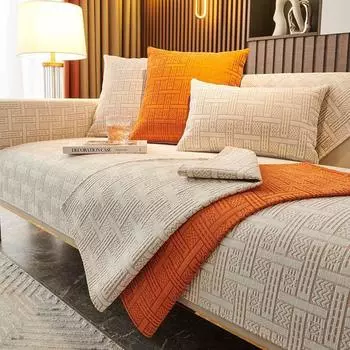 Подушка для дивана из синели, универсальная нескользящая подушка на четыре сезона, простой современный утолщенный диван в скандинавском стиле 70*70cm