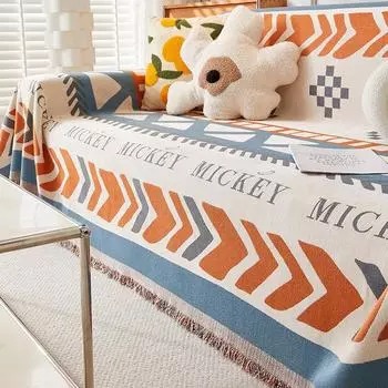 Подушка для дивана из синели, универсальная нескользящая подушка для сидения на четыре сезона, новая защита от царапин, чехол для дивана, ткань, полотенце 180*130cm