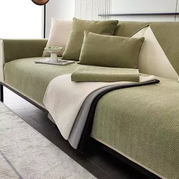 Подушка для дивана из синели, универсальная нескользящая подушка для четырех сезонов, простой современный чехол для дивана, полотенце, подушка High Sense 70*70cm