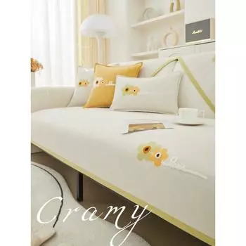 Подушка для дивана из синели, универсальная подушка для четырех сезонов, новая, современная, простая, зимняя, противоскользящая, кожаная, утолщенная ткань 70*70cm