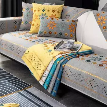 Подушка для дивана из синели, универсальная, простая, современная, нескользящая подушка для спинки дивана, легкая, роскошная 70*70cm