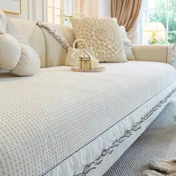 Подушка для дивана из синели, универсальная новая французская юбка на четыре сезона, осенне-зимний нескользящий чехол на сиденье, полотенце 70*70cm