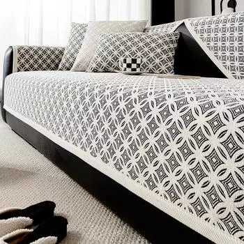 Подушка для дивана из синели, универсальная простая современная подушка для сиденья, нескользящая легкая роскошная подушка для дивана, спинка 70x70cm 1pcs