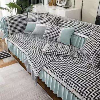 Подушка для дивана из синели, универсальные нескользящие подушки для сидений на четыре сезона, простой чехол для дивана в скандинавском стиле, тканевый чехол для полотенец на спинку 70*70