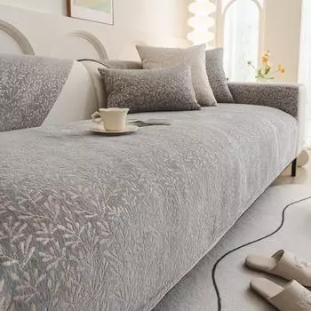 Подушка для дивана из синели, универсальные подушки для сидений Four Seasons, легкие роскошные высококачественные нескользящие тканевые чехлы для диванов 70X70